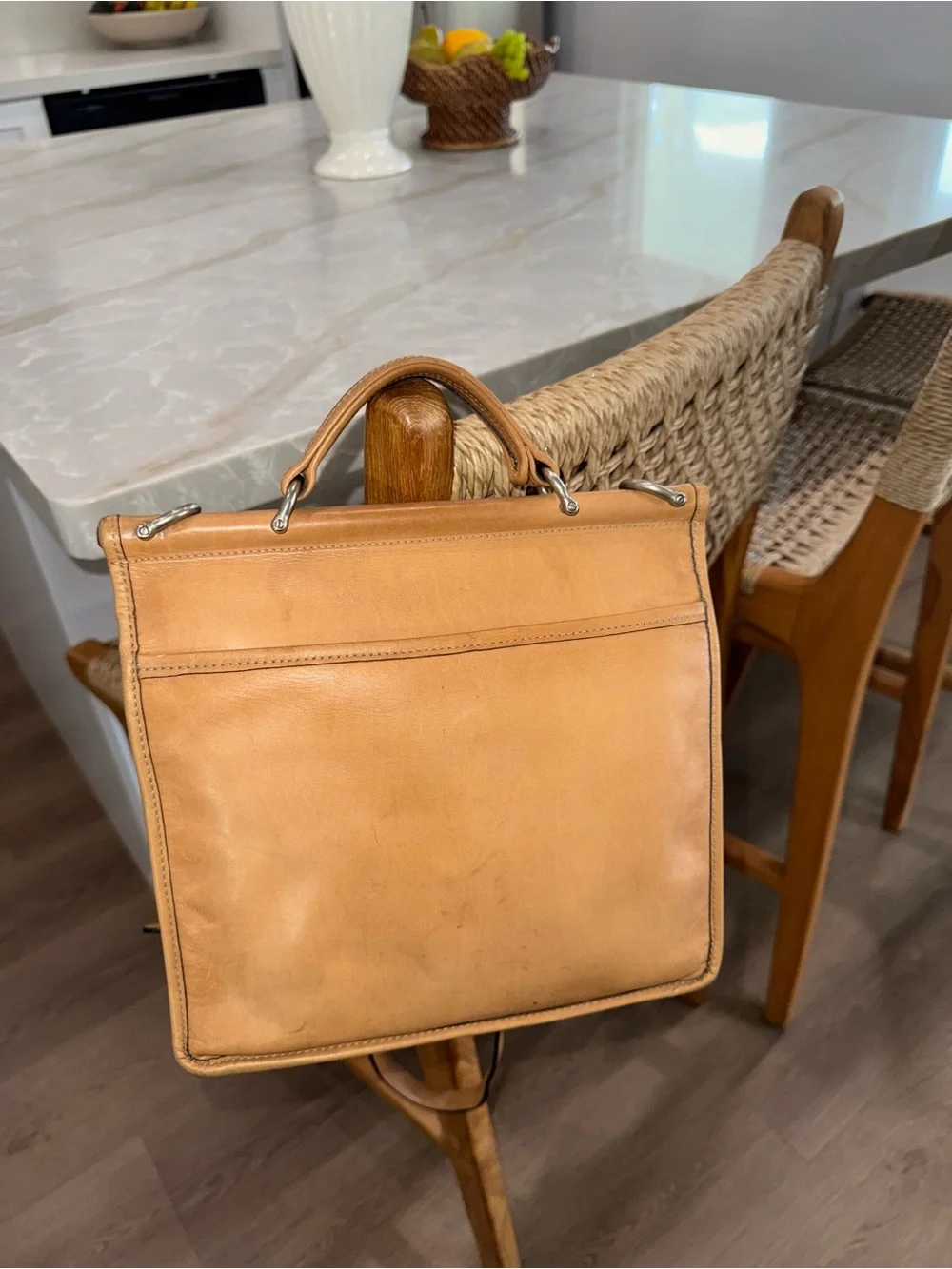 ‼️SOLD‼️ Vintage Coach Willis British Tan Leather Shoulder Crossbody Satchel Bag - Picture 11 of 17